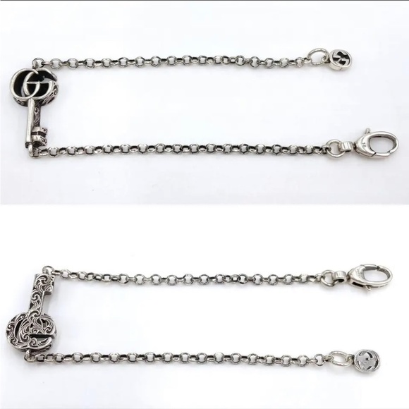 GUCCI UNISEX DOUBLE G KEY ARABESQUE BRACELET - Picture 5 of 15